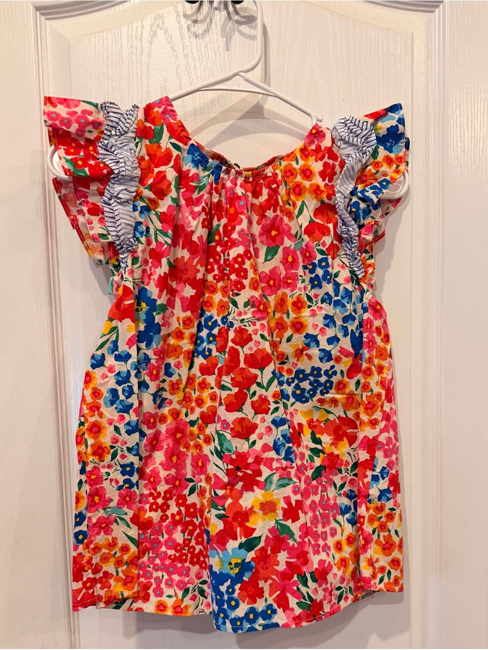 JODIFL Floral Ruffle Sleeve top - Pink Multi